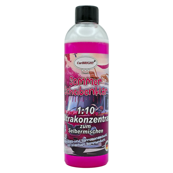 CarBRIGHT Scheibenreiniger 1:10 Ultrakonzentrat Sommer 500 ml