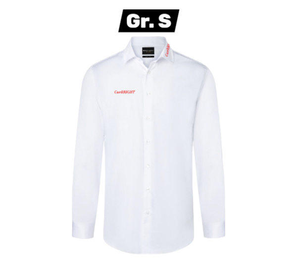 Langarm Herrenhemd Active-Stretch in Modern-Fit, wei&szlig; // Gr. S