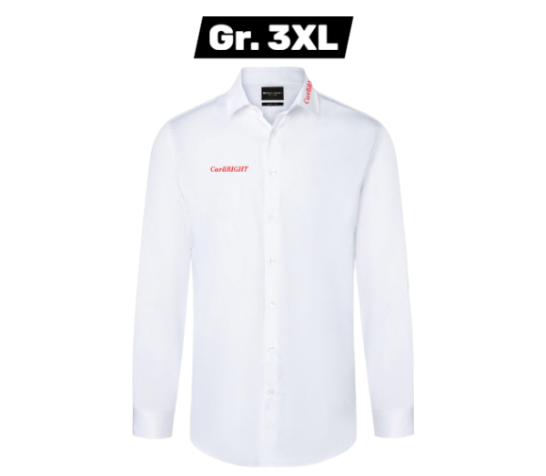 Langarm Herrenhemd Active-Stretch in Modern-Fit, wei&szlig; // Gr. 3XL