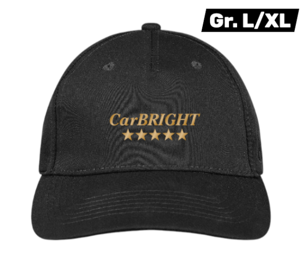 5-Panel Stretch Cap, schwarz // Gr. L/XL
